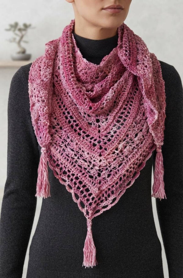 châle au crochet