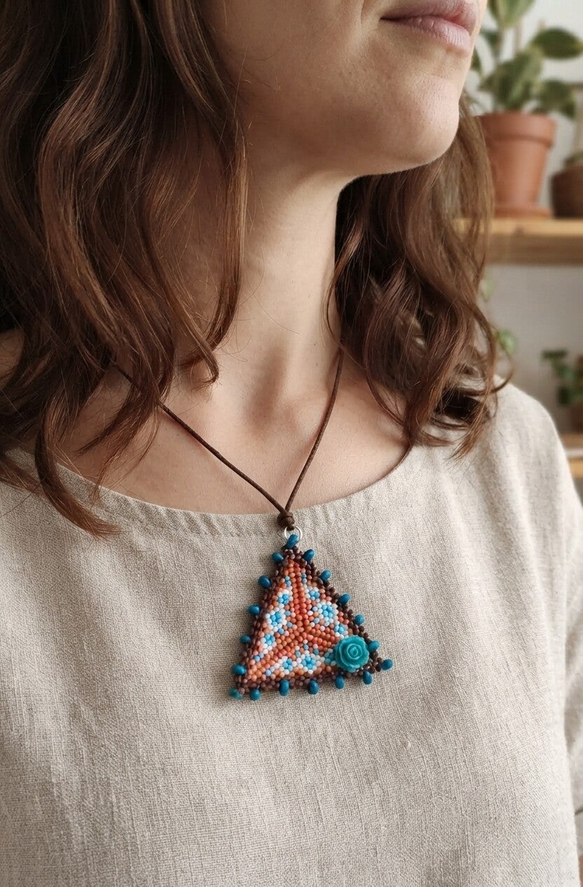 Collier ras du cou perles miyuki