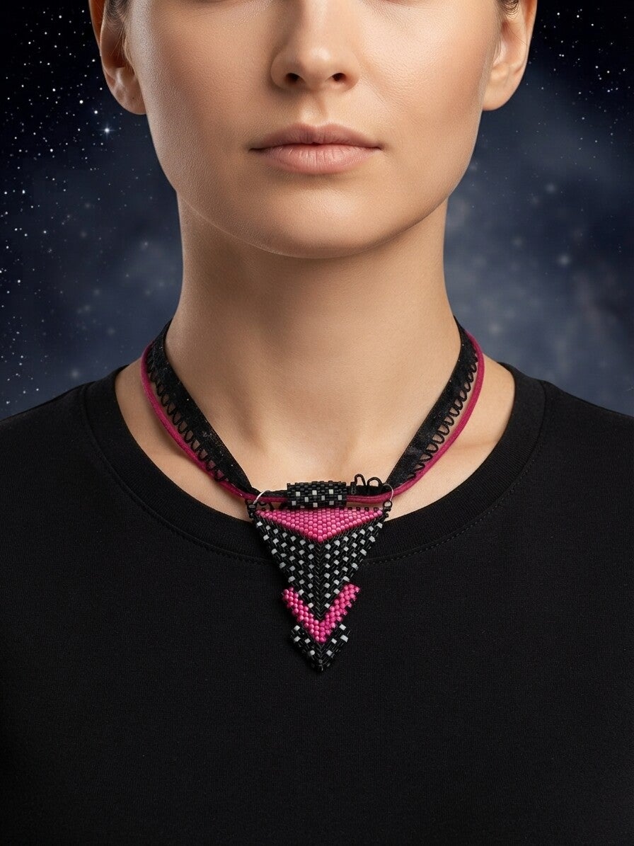 Collier ras du cou perles miyuki