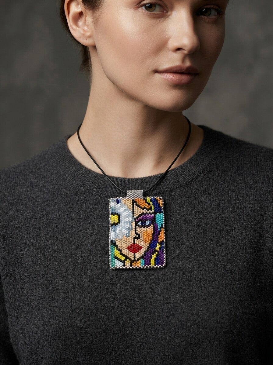 Collier ras du cou perles miyuki