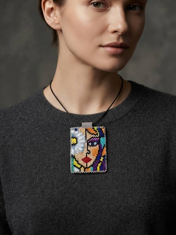 Collier ras du cou perles miyuki