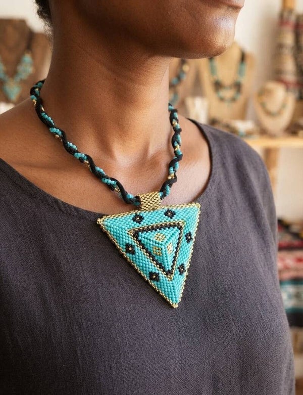 Collier ras du cou perles miyuki