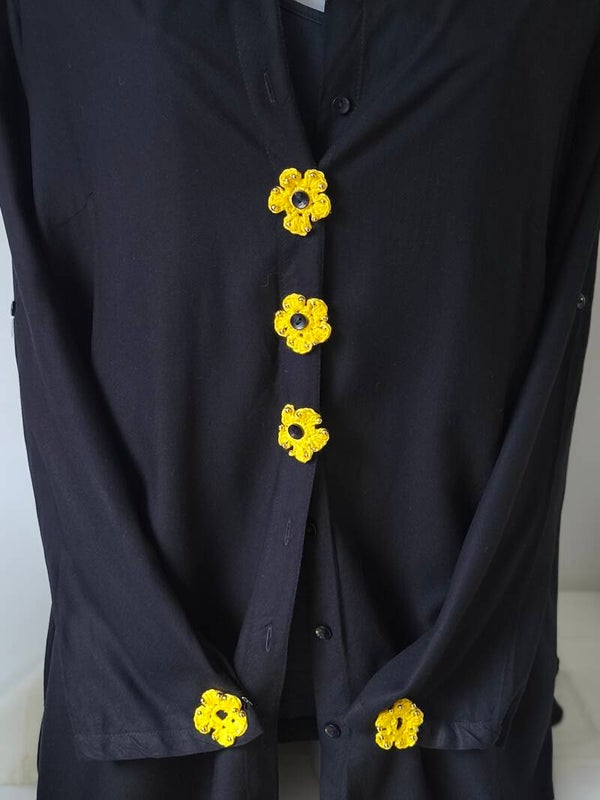 Bouton Boutonnières fleurs d'ornements et perles