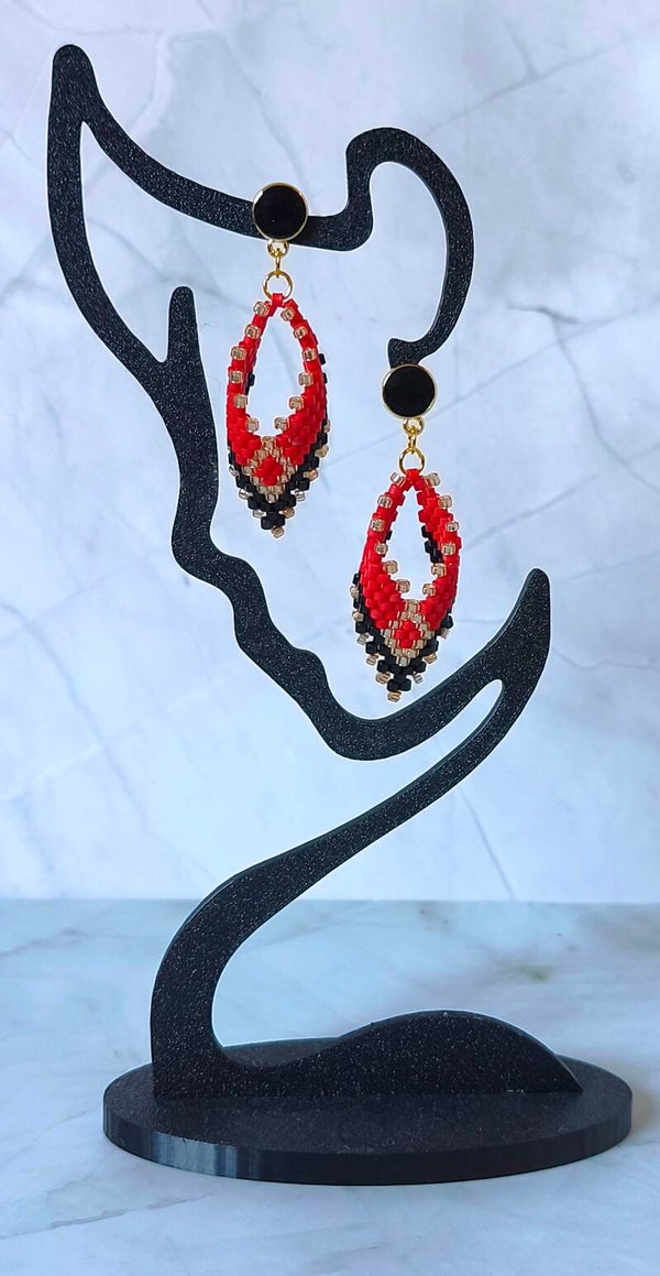 Boucles d'oreilles perles miyuki