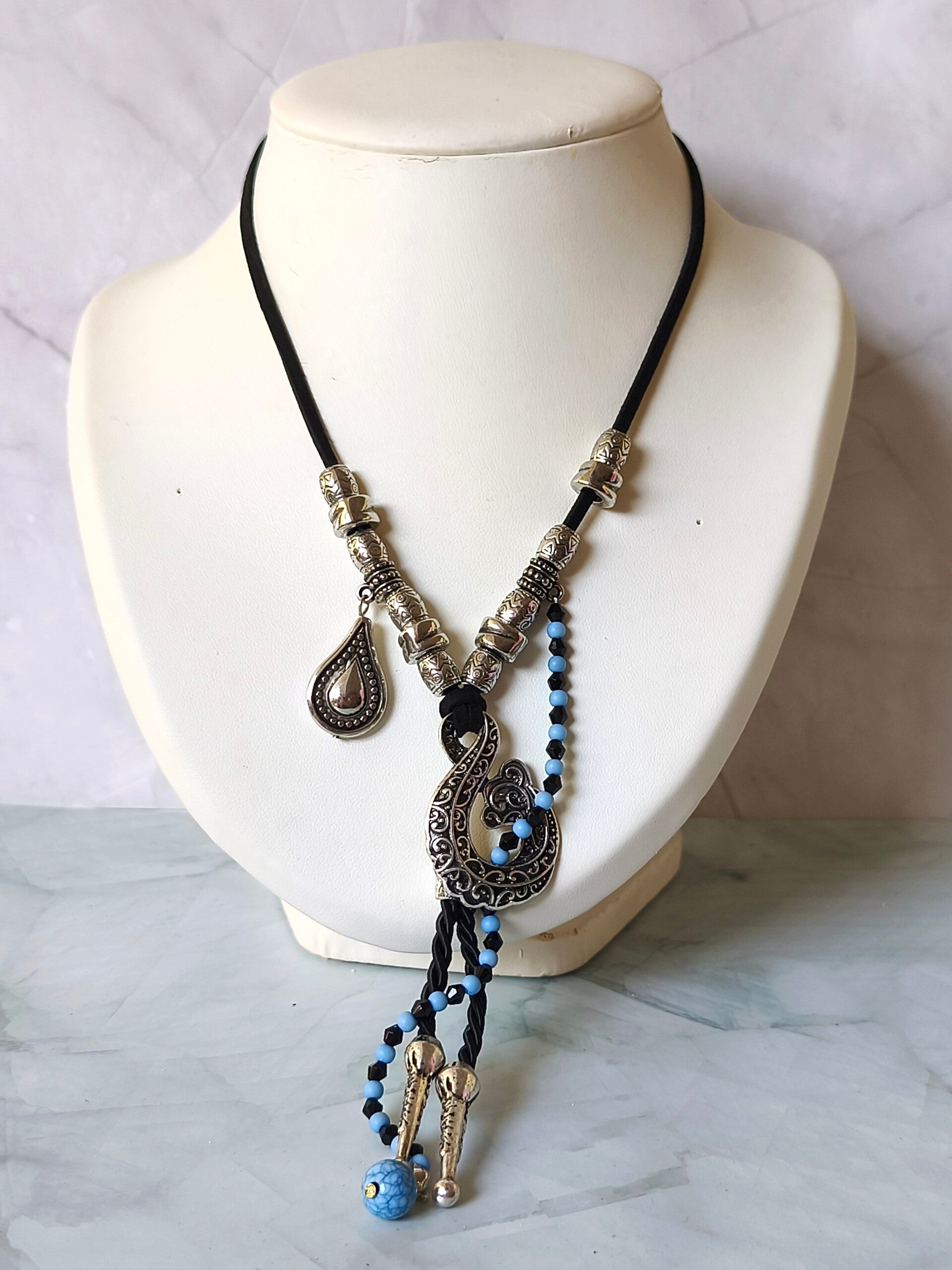 Collier fantaisie bohème vintage
