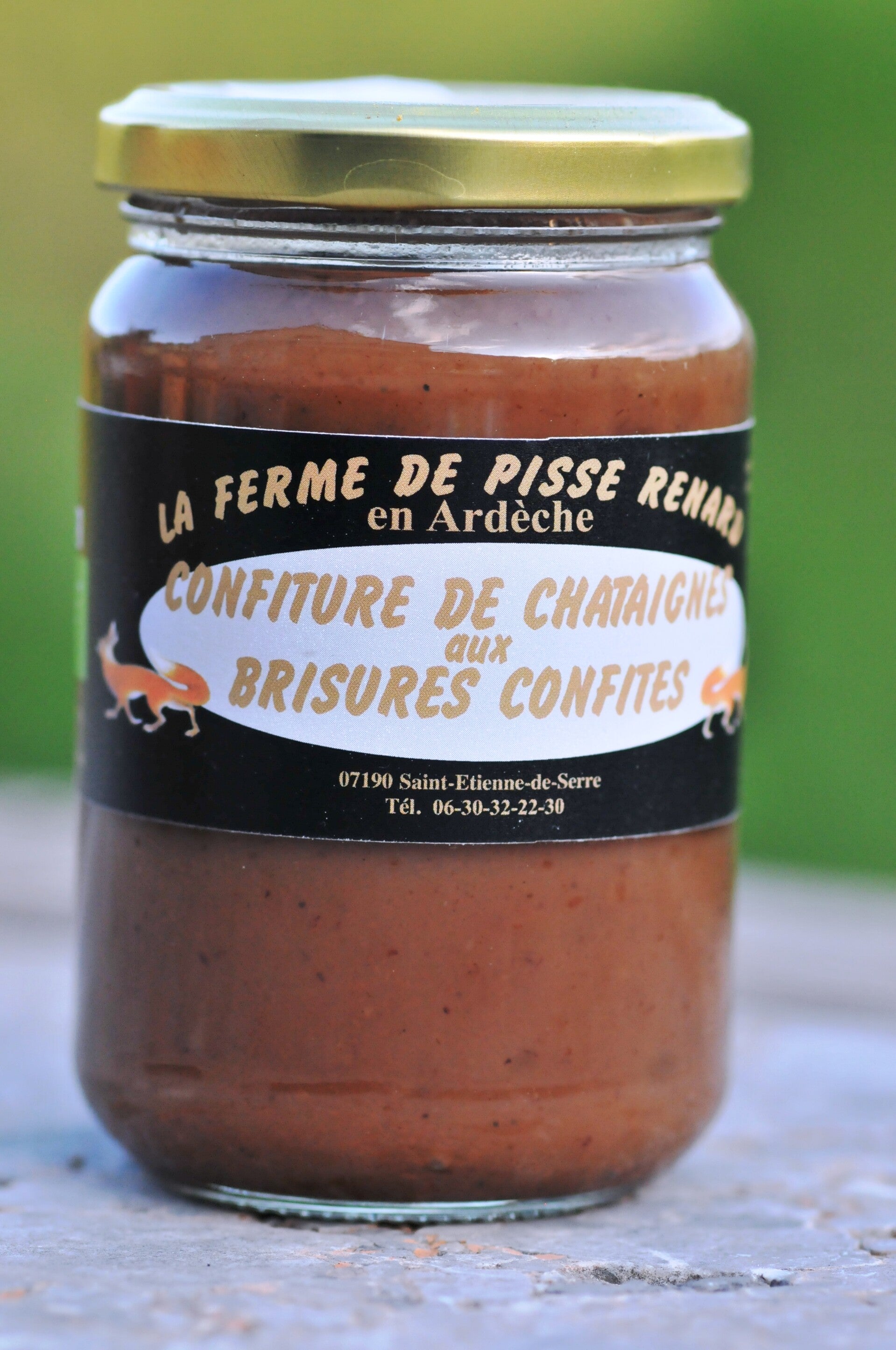 Confiture de châtaignes aux brisures confites 360g