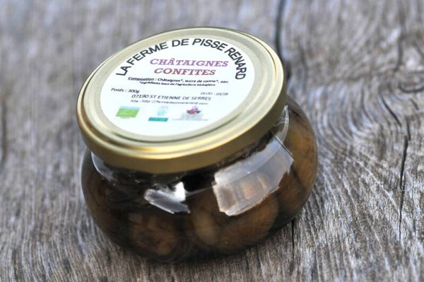 Châtaignes confites au sirop 300g