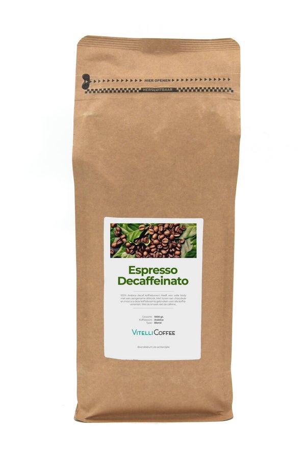 Espresso Decaffeinato koffiebonen 1 Kg