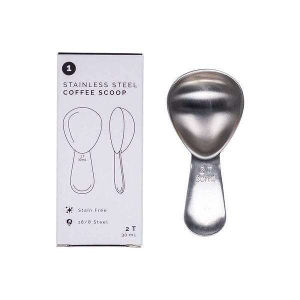 Planetary Design - Coffee Scoop - Brushed Steel - RVS