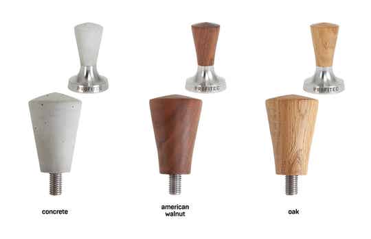Profitec Tamper Handvat - Concrete / Oak / Walnut