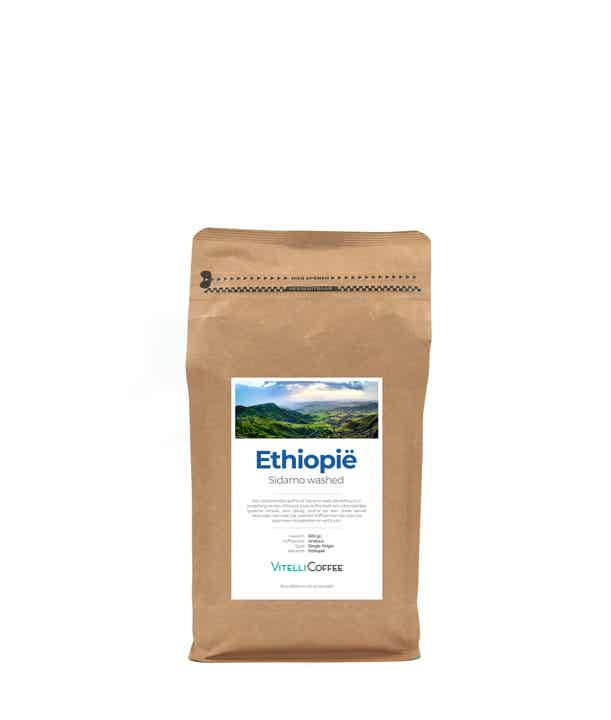 Ethiopië Sidamo Washed koffiebonen 500 gr.