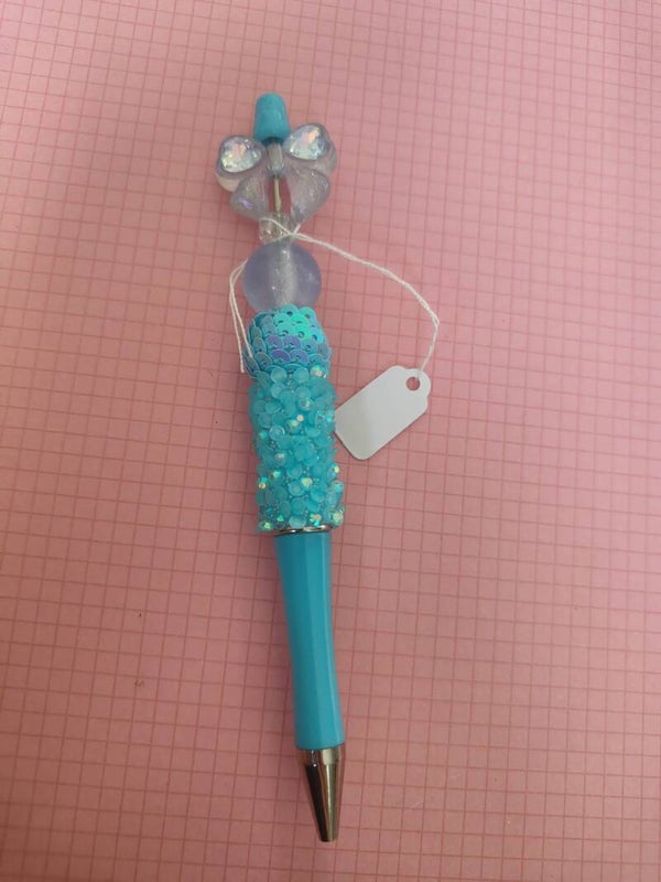 Blue bow pen