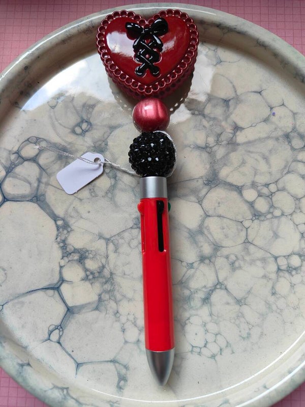 Red heart multi-color
