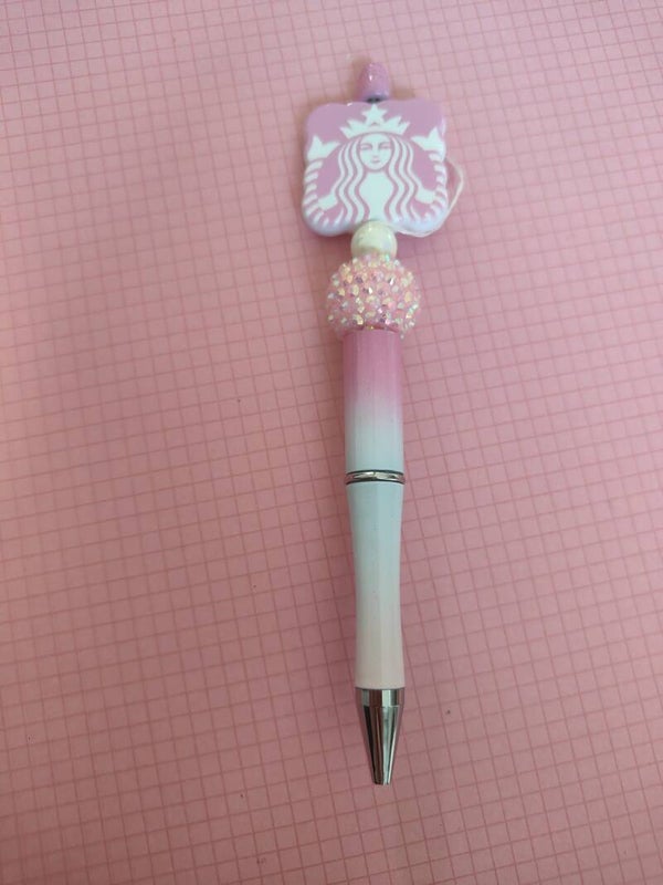 Pink starbucks pen