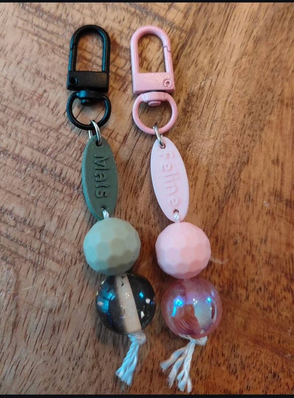 Sleutelhanger met eigen naam