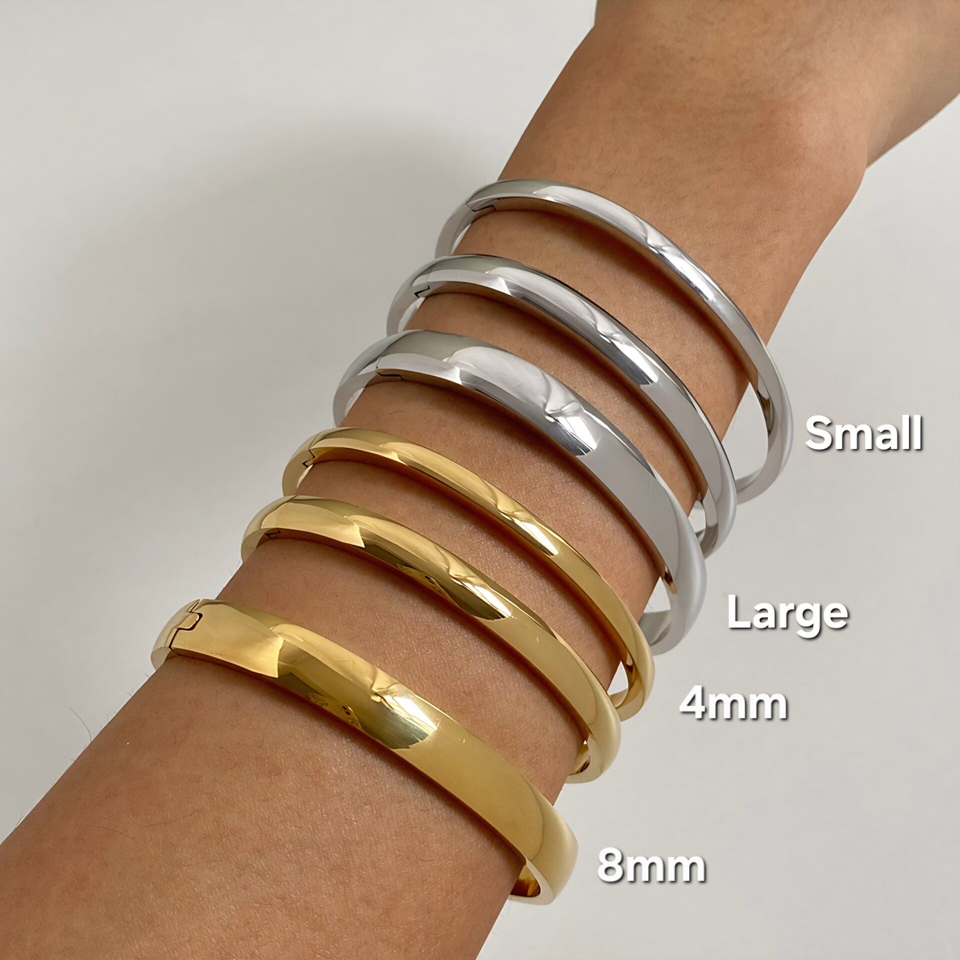 Bangle Armband RVS "Basic"