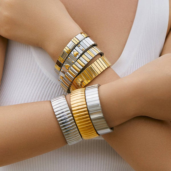 Bangle Armband RVS "Chunky"