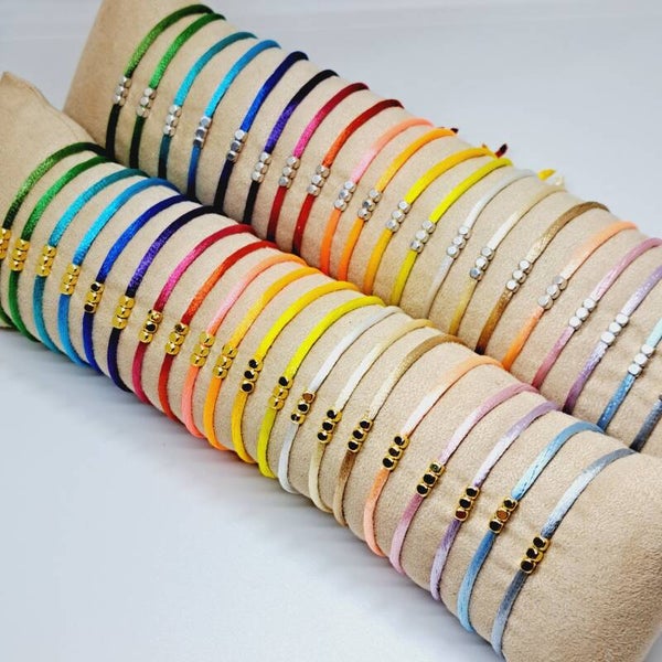 Armbandje "Satin Cube"