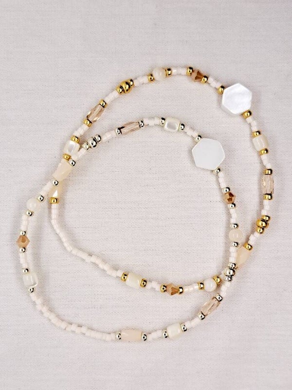 Armbandje "Charming Ivory"