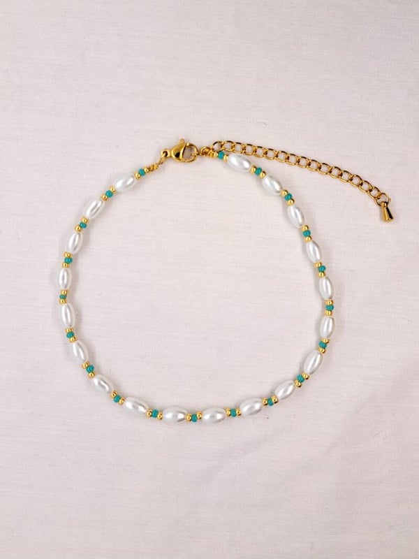 Enkelbandje "Pearls"