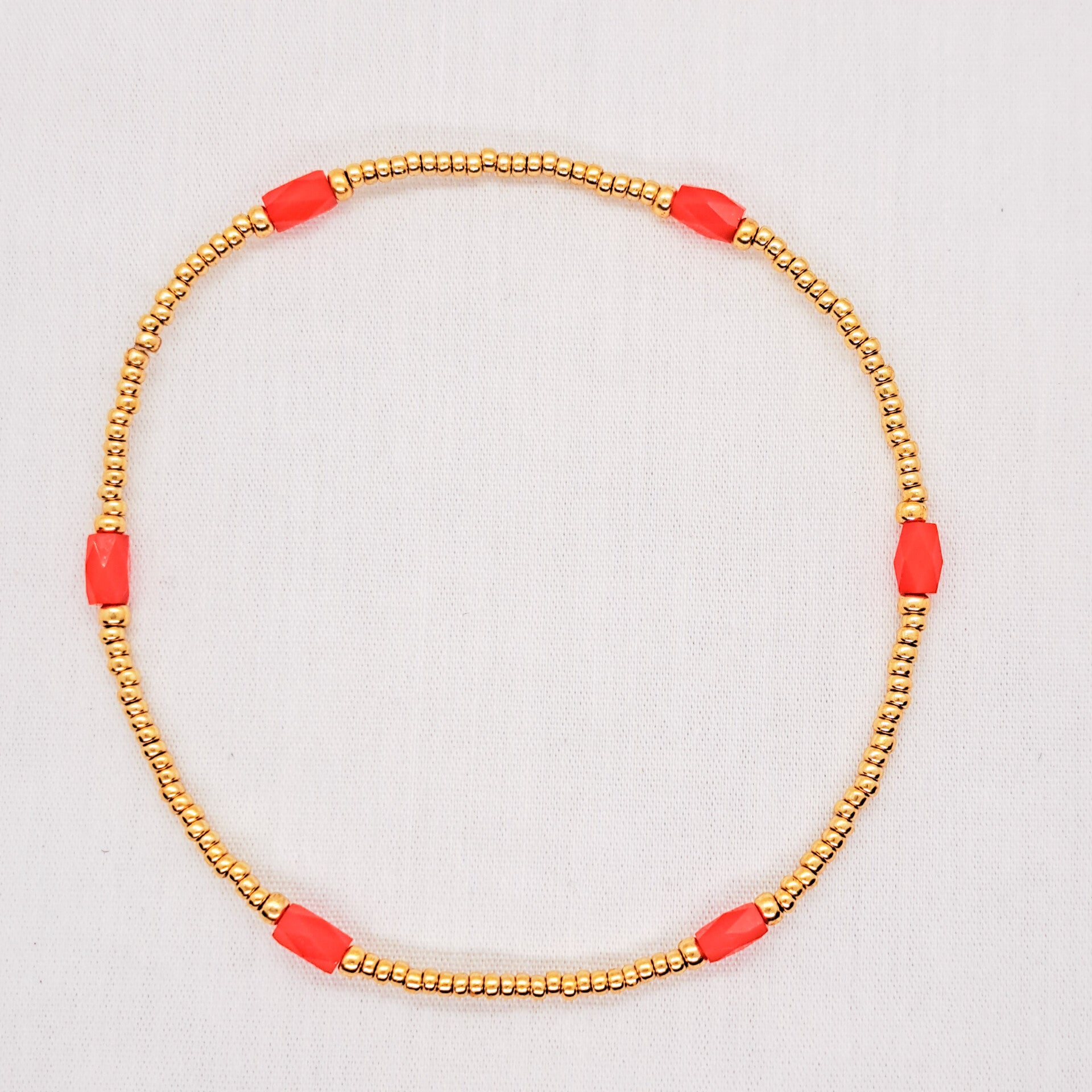 Armbandje "Facet" Orange