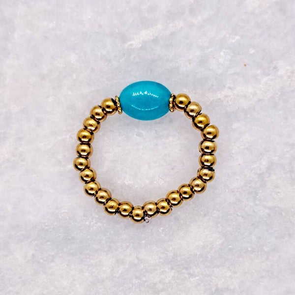 Ringetje "Gemstone" Turquoise