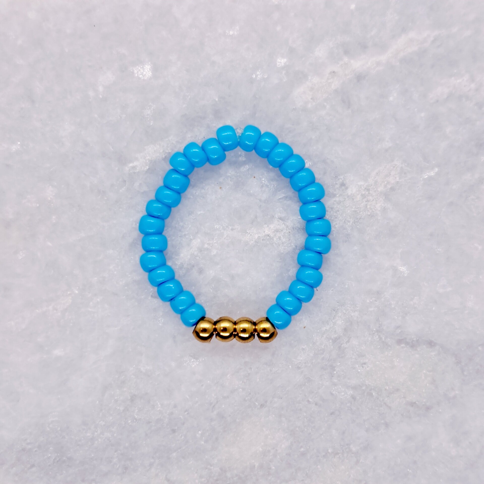 Ringetje "Basic" Aqua