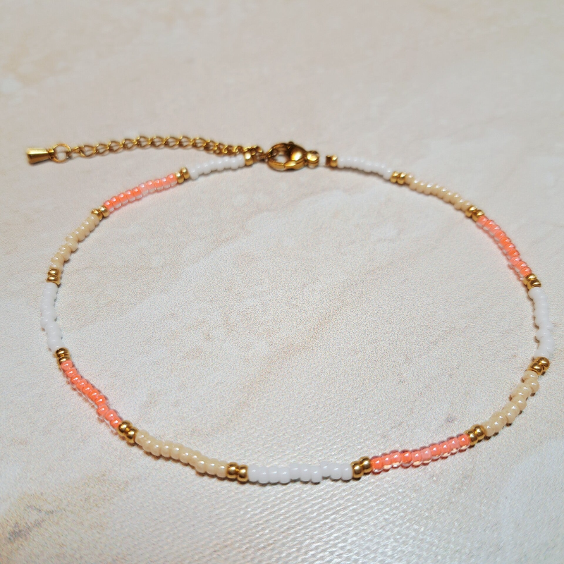 Enkelbandje "Fresh" Coral