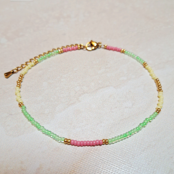 Enkelbandje "Boho" Green