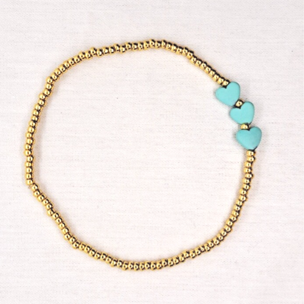 Armbandje "Hearts" Mint