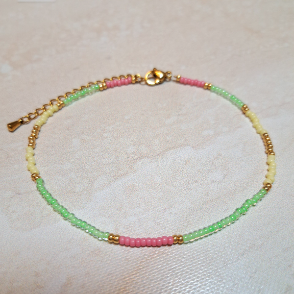 Enkelbandje "Boho" Green
