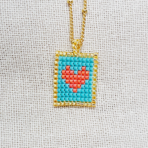 Korte ketting "Boho Tag"