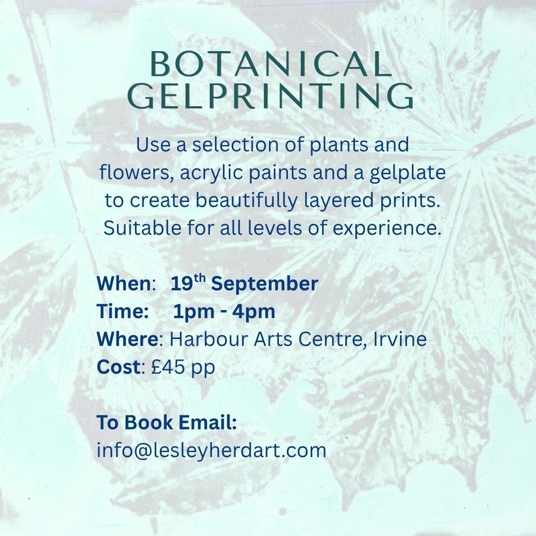 Botanical Gelprinting workshop