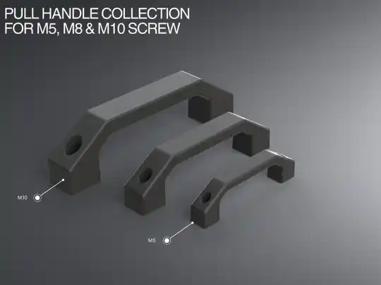 Hendel voor kastjes of lades in elke maat