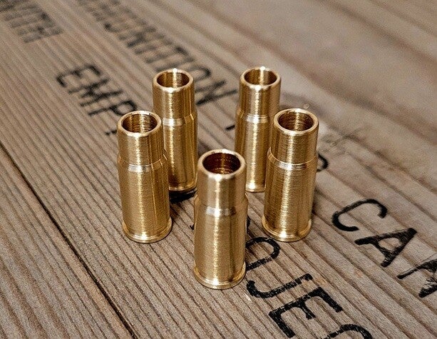 [5 Stück] 7,65mm Browning Ladehülsen