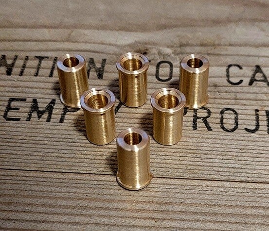 [6 Stück] Reduzierhülse 9mm R.K für .209 Zündhütchen Primers