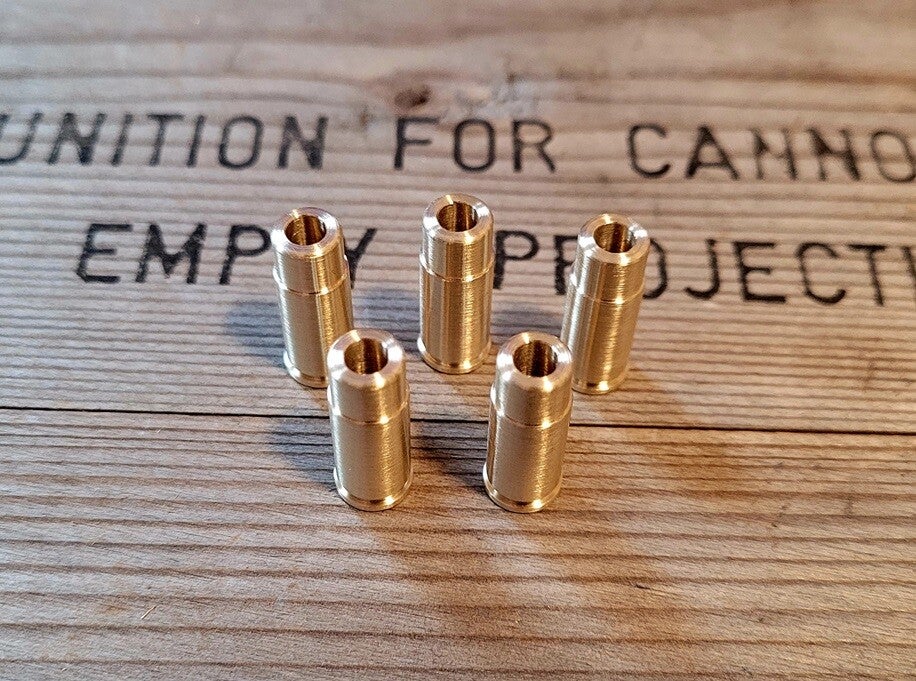 [5 Stück] 7,65mm Browning Ladehülsen 4mm M20 Munition - Alternative