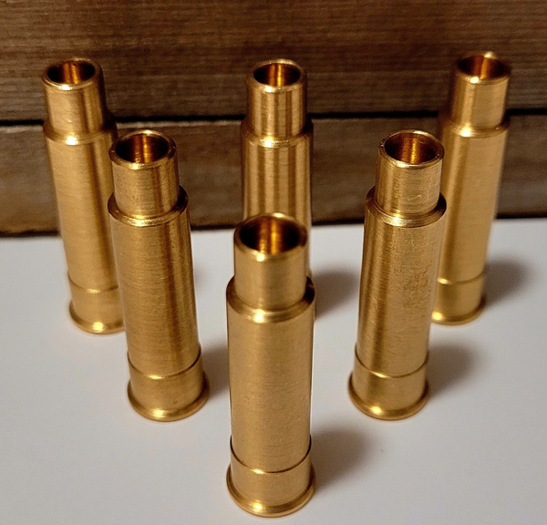 [6 Stück] LEP Adapter Trainings-& Pufferpatronen für Revolver als Vollmaterial; 8mm PAK oder .22 Knall