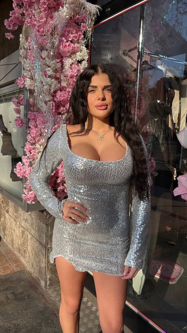 Dress crystal silver