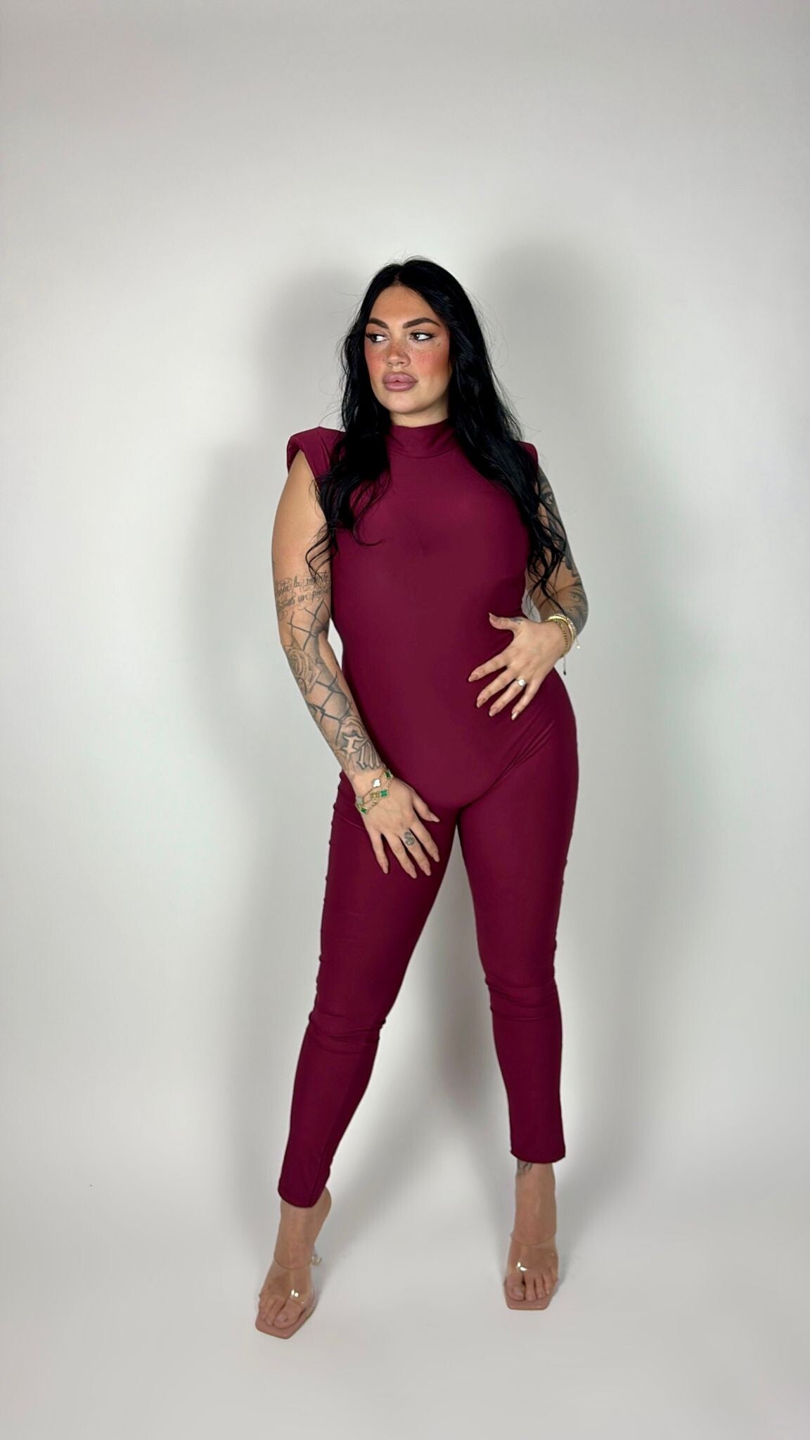 Jumpsuite elegance Bordeaux