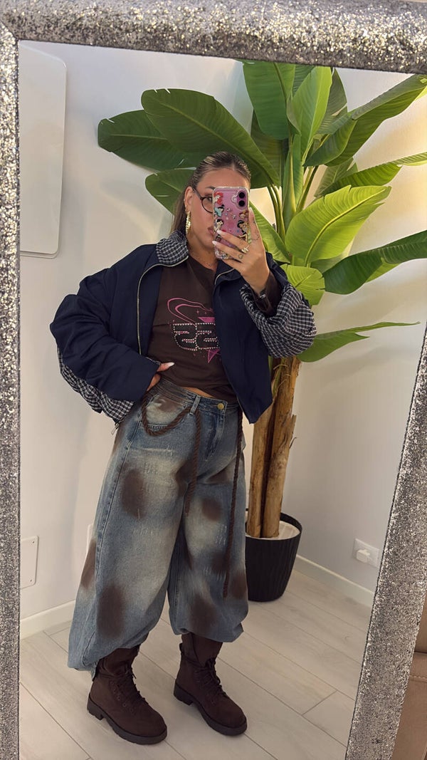 Denim cognac