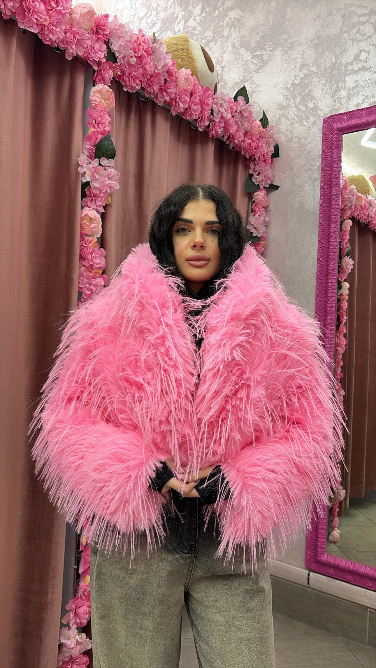 Pink fur