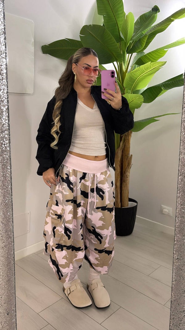 Cargo camo pink