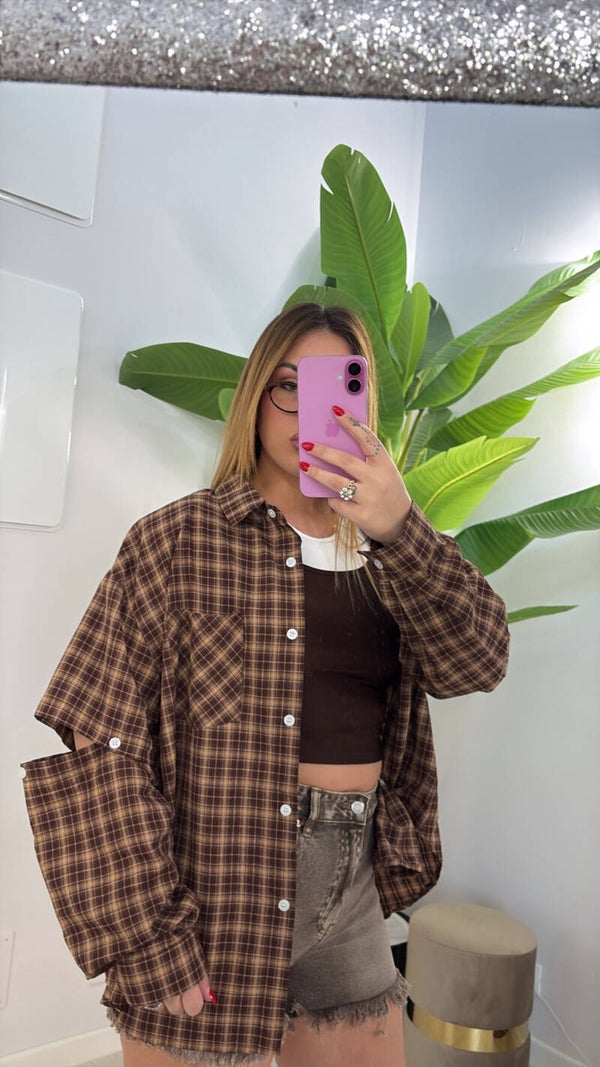 Camicia Switch coffee