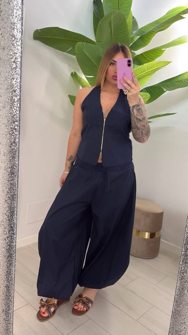 Coordinato velvet navi
