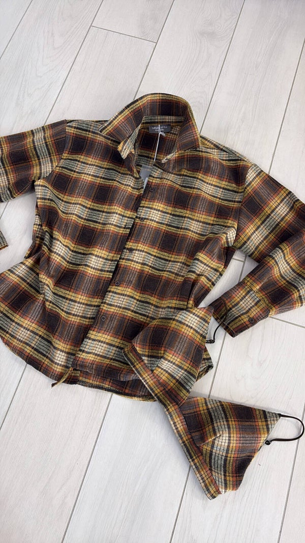 Set Top+Camicia Check Vibes