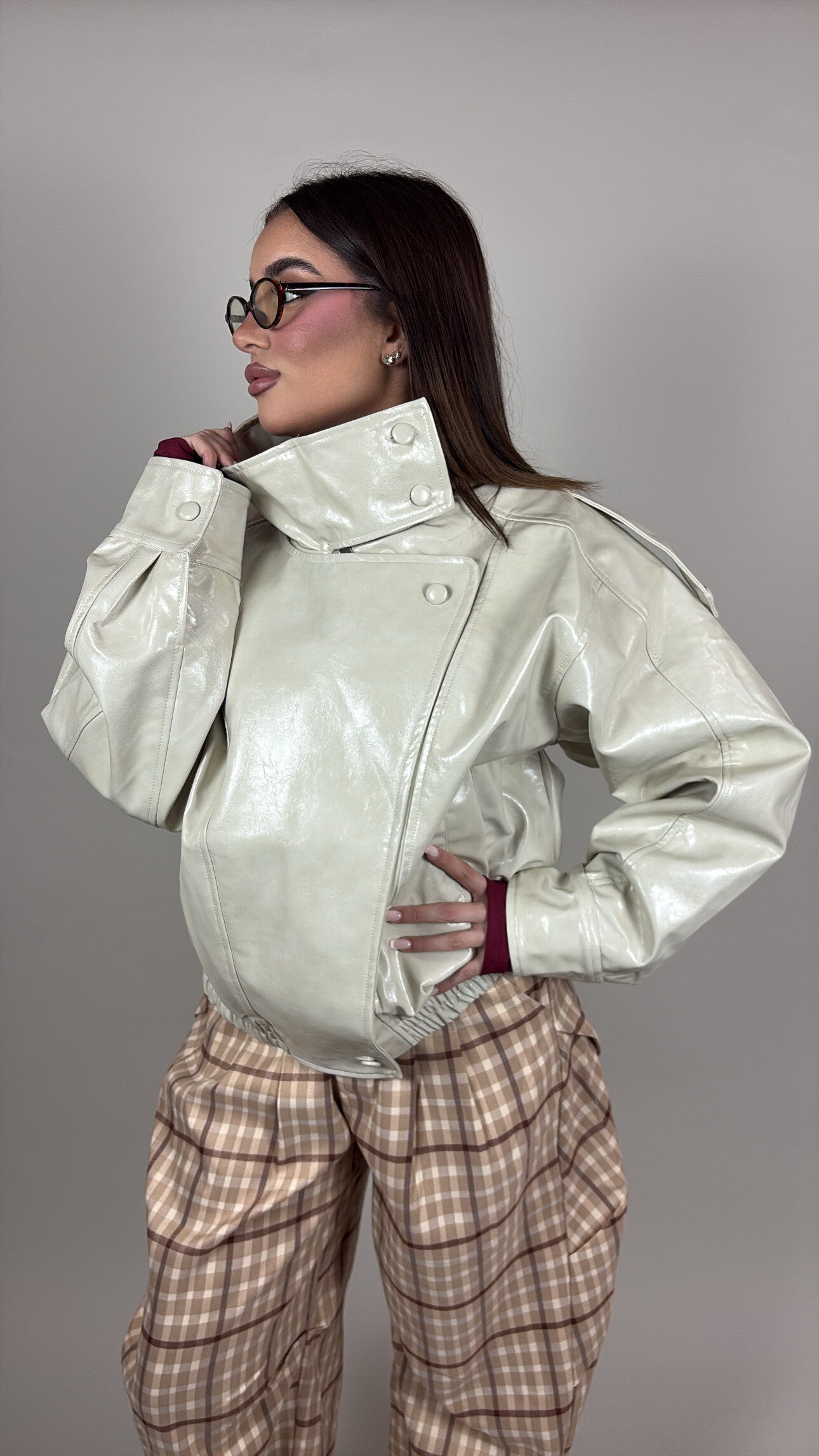 Giacca structured panna