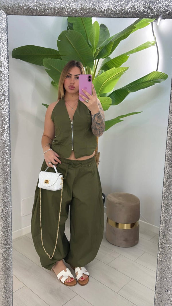 Cord velvet verde
