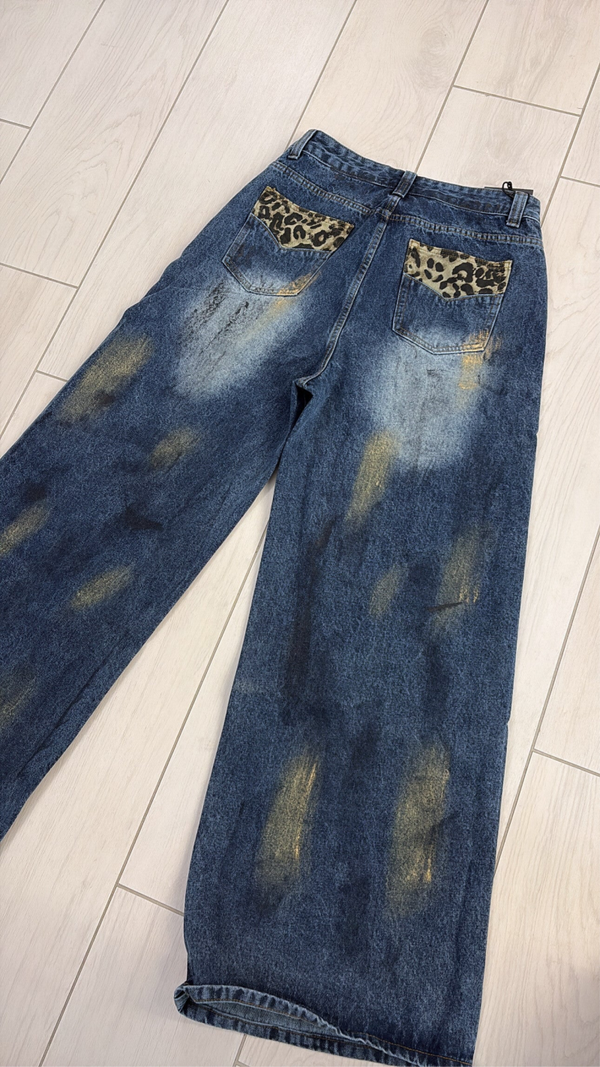 Denim animal splash