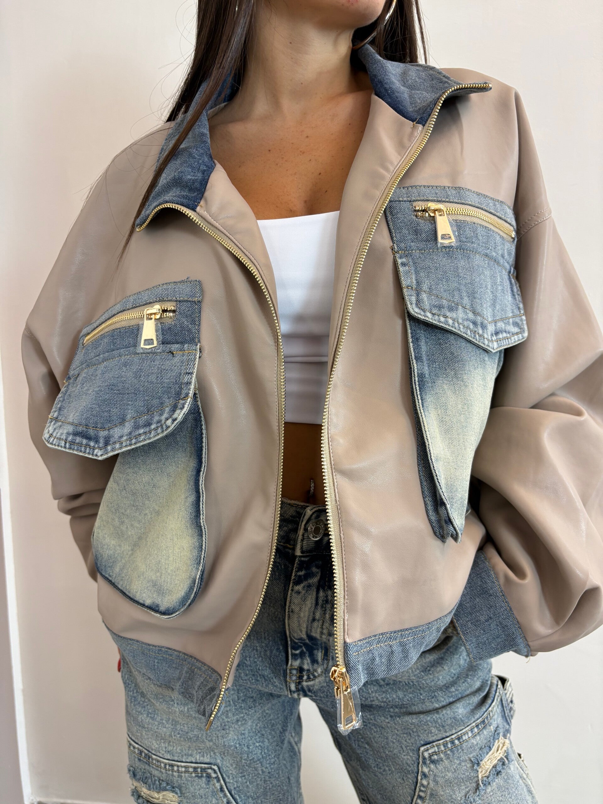 Jacket clash ivory